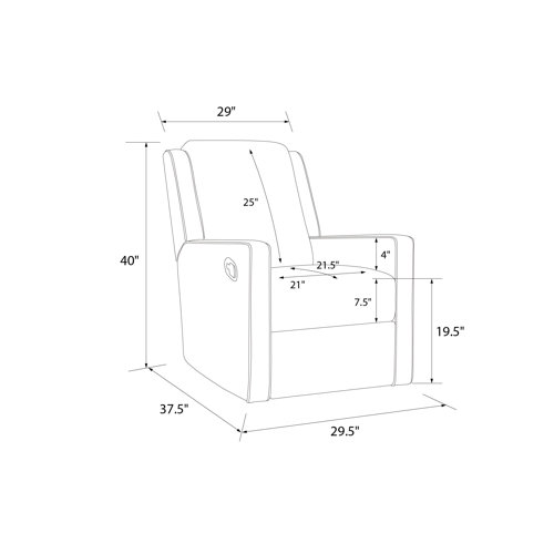 Greyleigh™ Baby & Kids Ursina Reclining Rocking Chair & Reviews Wayfair